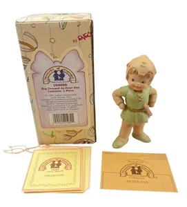 Memories of Yesterday 164666 Boy Dressed as Peter Pan with Box by ENESCO - Picture 1 of 20