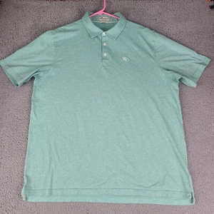 Peter Millar Polo Shirt Men's XXL Green Crown Soft Short Sleeve Pima Silk DCC - Picture 1 of 15