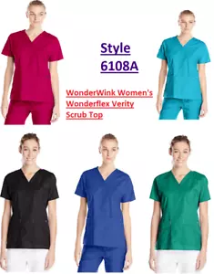 Nuovo con etichette - WonderWink Scrubs da donna Wonderflex Verity Top 6108A - Foto 1 di 5