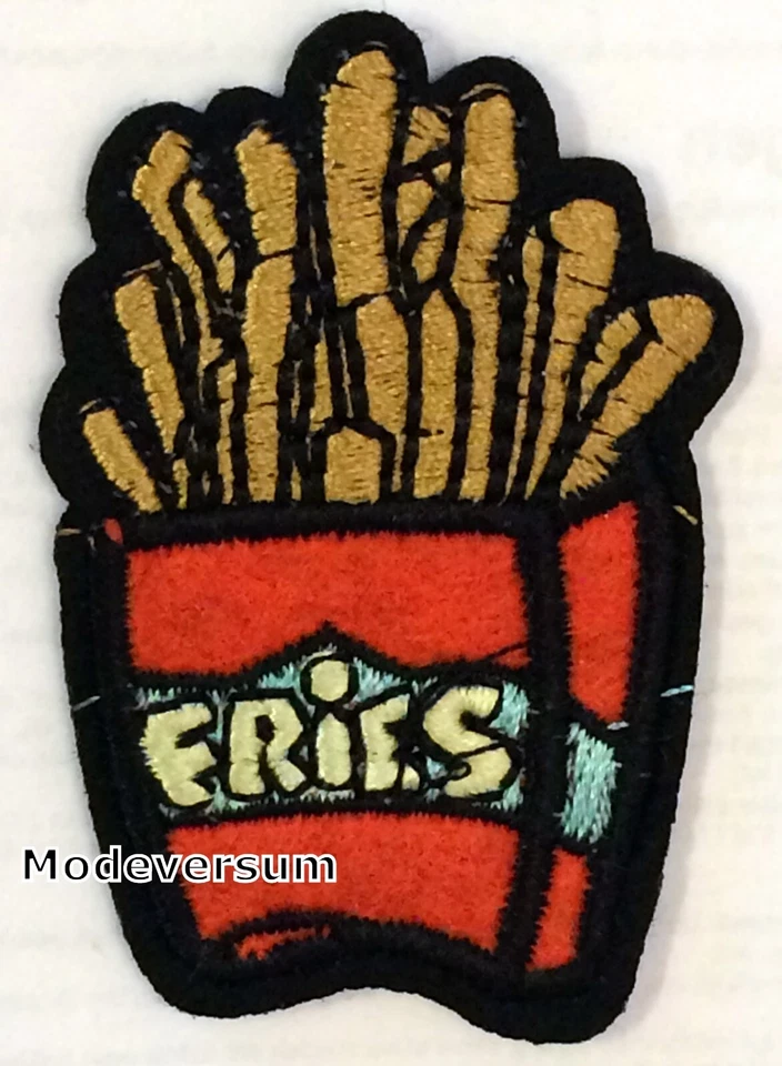 Bügelbild Aufbügler Aufnäher Patch Applikation Strass Paillette Sticker_Fries - Bild 1 von 1