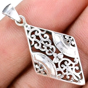 Joyería colgante de filigrana plata esterlina 925 SSS SPJ2138 - Imagen 1 de 1