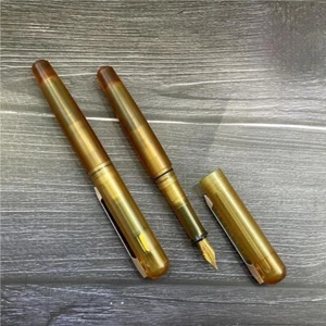 Pluma estilográfica de aleación de titanio Ultem PEI 0,5 mm Schmidt punta bolígrafo de bolsillo firma EDC - Imagen 1 de 10