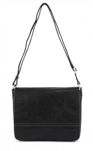 GERRY WEBER Lugano Flap Bag M Tasche Schultertasche Umhängetasche Leder Schwarz - Bild 1 von 4