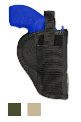 Funda con clip para cinturón para revólver Barsony para revólver Ruger 22 38 357 nariz desairada 2" Foto 1 de 4