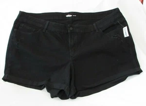 Ladies "Old Navy" Size 24 Plus, Black, Distressed, Cuffed, Boyfriend, Shorts - Picture 1 of 4