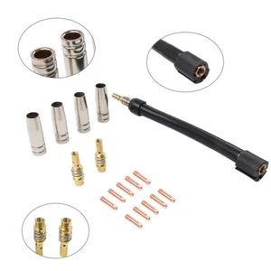 Kit de boquilla flexible de cuello de soldadura mig 035 M6 de 17 piezas para pistola de soldadura MB 15AK MIG - Imagen 1 de 13