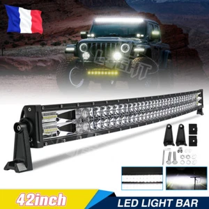 106 cm 380W Barre Lumineuse LED Incurvée Feux de Travail Spot Camion ATV 6000K - Picture 1 of 13