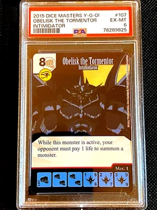 #96 PSA 6 2015 OBELISK THE TORMENTOR YU.GI.OH! DICE MASTER FIST OF FURY G5536 - Picture 1 of 2