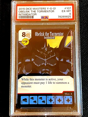 #96 PSA 6 2015 OBELISK THE TORMENTOR YU.GI.OH! DICE MASTER FIST OF FURY G5536 - Image 1 of 2