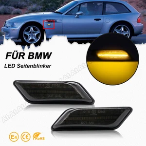 Intermitentes laterales LED negros para BMW Z3 E36/7 E36/8 M Roadster Coupe 96-02 intermitentes - Imagen 1 de 8