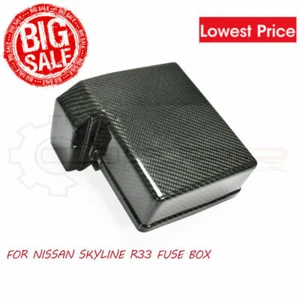 For Nissan R33 Skyline OE Style Carbon Glossy Finished Fuse Box Interior kit - Imagen 1 de 6
