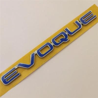DISTINTIVO STIVALI POSTERIORI RANGE ROVER EVOQUE BORDO RIALZATO BLU ARGENTO NUOVO STILE - Immagine 1 di 2