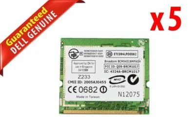 Lote 5 Dell Inspiron Serie 2200 Inalámbrico Wifi Mini-PCI WLAN Tarjeta DW1470 D9002 Foto 1 de 3