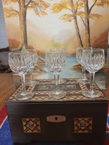 6 vasos de chupito transparentes sin marca ningún signo podría ser Waterford - Imagen 1 de 5