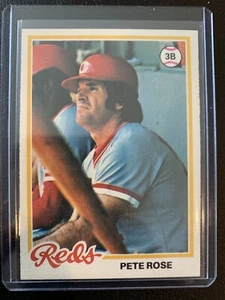 1978 Topps Pete Rose Cincinnati Reds #20 Baseballkarte zentriert & scharfe Ecken! - Bild 1 von 1