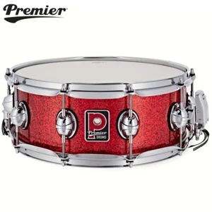 Premier Genista Classic 14" x 5.5" Birch Red Sparkle Snare Drum PGB1455SRSX - Picture 1 of 6