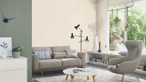 Papel pintado no tejido Rasch 844313 beige líneas beige perlado estructura (4,54€/1m²) - Imagen 1 de 6