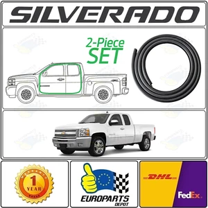 2007-14 Chevrolet Silverado GMT900 Extended Cab Door Seal Weatherstrip 2-Pc Set - Picture 1 of 10