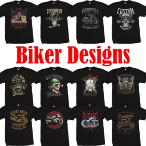 Motorcycle T Shirts Mega Listing 18 designs to choose from XS to 6XL - Picture 1 of 19