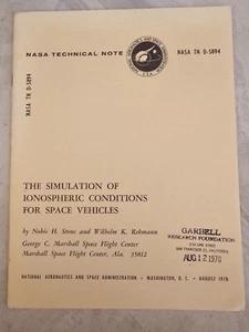 Genuine NASA Apollo Program Era Technical Report - Space Vehicles Simulations - Picture 1 of 9