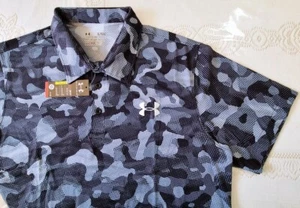 UNDER ARMOUR HeatGear, Blueish Grey, Men's Polo, Size L / XL, NWT - Picture 1 of 4
