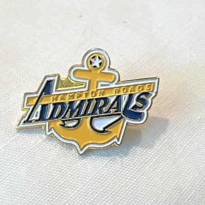 Pin de solapa de hockey Hampton Roads Admirals ECHL 1989-2000 ANCHOR de colección Foto 1 de 3