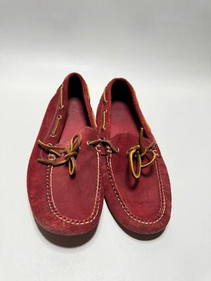 Burgundy Suede Loafers by Brooks Brothers - Classic Style Men Size 9 - Image 1 of 4