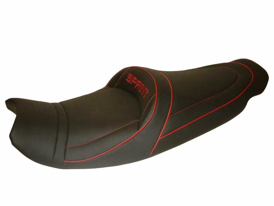 Assento TRIUMPH SPRINT 955 I/ST/RS ≥98 Top Sellerie Deluxe conforto preto vermelho 3752S - Imagem 1 de 1