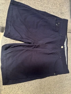 Pantalones Cortos Tailor Vintage Azul Marino Talla 34w #869 Foto 1 de 3