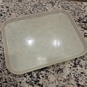 Vintage Camtray by Cambro Serving Tray 14x18" Tan beige ivory 18x14 cafeteria - Picture 1 of 14