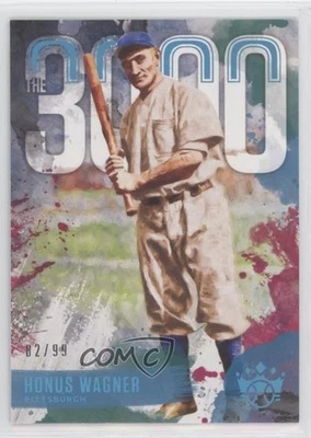 Panini Diamond Kings The 3000 2020 Holo Blue/99 Honus Wagner #3000-2 Salón de la fama Foto 1 de 2
