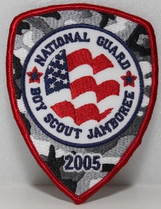 BSA 2005 NATIONAL BOY SCOUT JAMBOREE NATIONAL GUARD FLAG PATCH - Picture 1 of 2