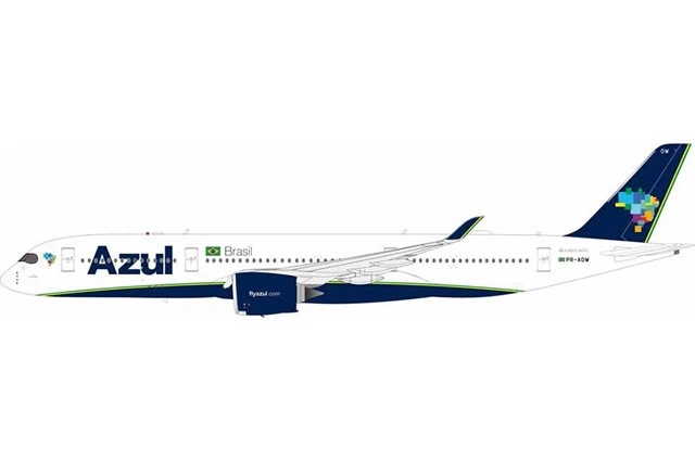 IF359AD0523 a bordo A350-900 modelo 1/200 PR-AOW azul - Imagem 1 de 1