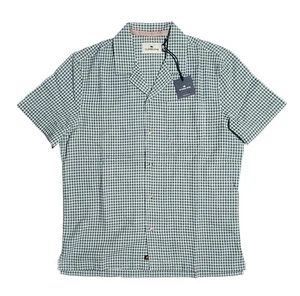 The Normal Brand Mens Freshwater Camp Shirt in Pine Check Size Medium NWT  - Picture 1 of 6