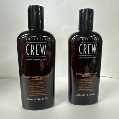 Paquete de 2 --- Champú limpiador hidratante diario American Crew 8,4 oz Foto 1 de 4