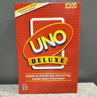 Uno Deluxe Card Game Mattel 2007 All 108 Cards in EUC! - Image 1 of 4