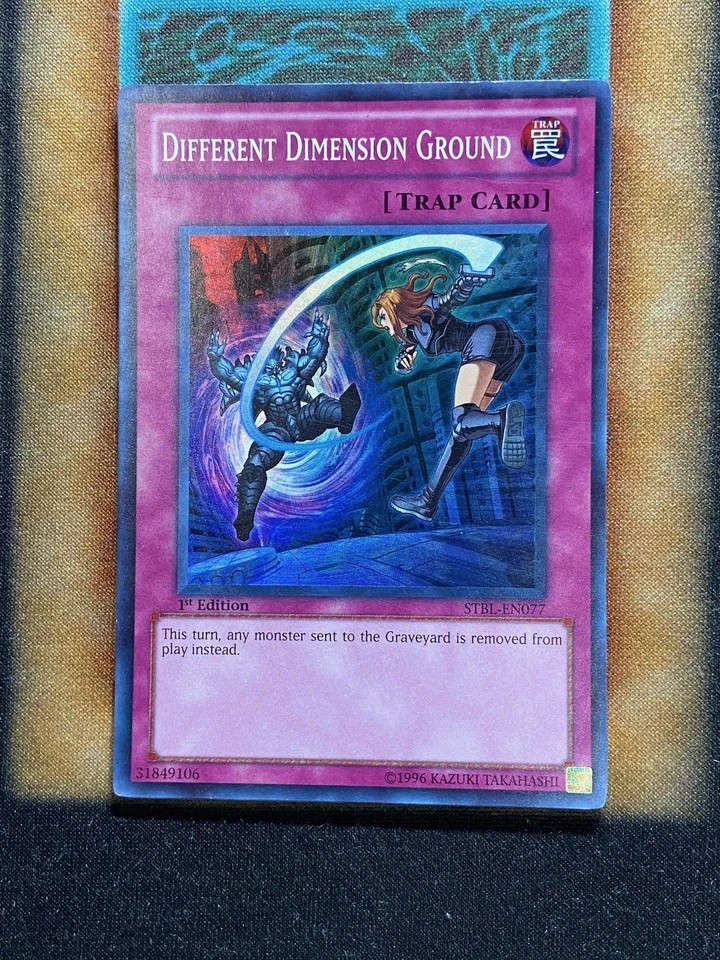 Yugioh Different Dimension Ground STBL-EN077 Super Rare 1st Ed LP - Image 1 of 1