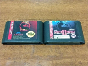 Mortal Kombat 1 & 2 for Sega Genesis Clean & Tested - Picture 1 of 11