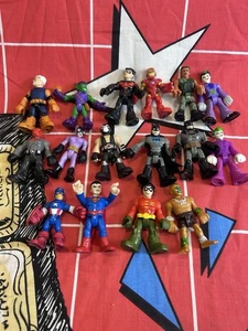 Imaginext Superher Bulk Lot Bundle of Mini Figures DC Mixed Marvel x16 - Picture 1 of 8