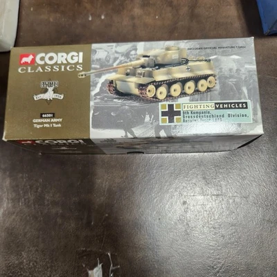 Corgi Classics 66501 Tiger Mk 1 Thank German Army 1:60 + Ltd Ed   Corgi H91 - Image 1 of 3
