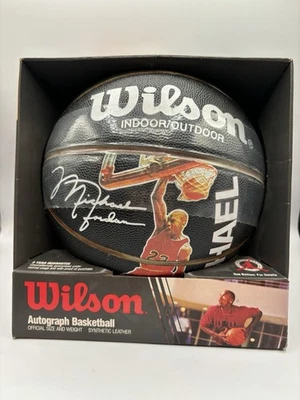 Baloncesto autógrafo de colección Wilson Michael Jordan Jump 23 años 90 con caja Foto 1 de 4
