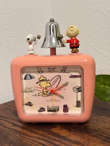 Snoopy & Charlie Brown alarm clock Operation Confirmed Retro Rare Japan - Picture 1 of 7