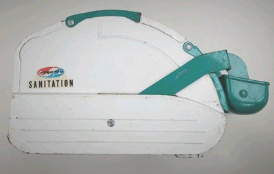 Vintage Pressed Steel Structo Sanitation Dept. Garbage Truck Green Early 19 60s - Image 1 of 4