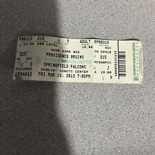 Providence Bruins Ticket from 2013 vs. Springfield Falcons