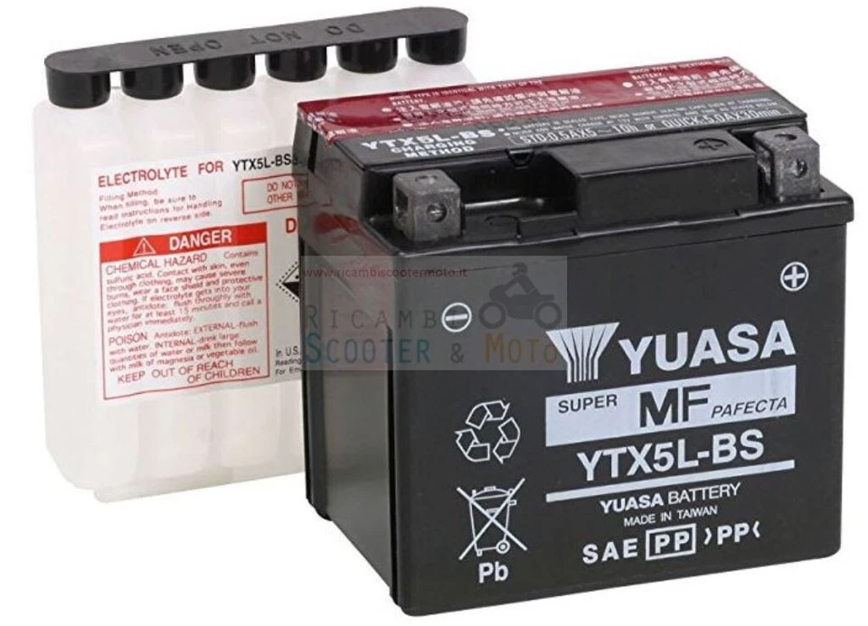 Batería Yuasa Ytx5L-Bs Husaberg Fe 450 E 01/07 sin kit ácido 065049#92 Foto 1 de 1