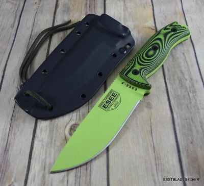 ESEE MODELO 5 HOJA FIJA HECHA EN EE. UU. HOJA AFILADA CON FUNDA MOLDEADA Y CLIP Foto 1 de 4