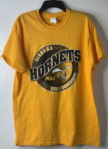 ASU Alabama State University Hornets Gold Black Unisex Tee Shirt Size Medium - Picture 1 of 5