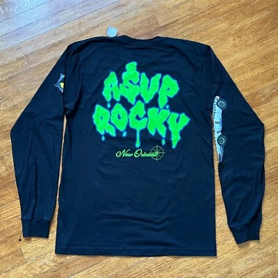 ASAP Rocky Long Sleeve Sweat Shirt Men Large Injured Generation Tour Crash Dummy - Image 1 of 4