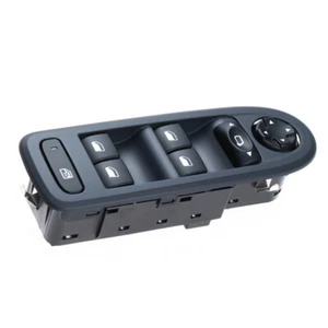 Front Driver Side Power Window Switch Compatible with Peugeot 98060866 Black - Foto 1 di 4