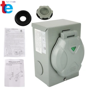 50A Generator Power Inlet Box NEMA SS2-50P Power Inlet Box for 3Prong ETL Listed - Picture 1 of 13